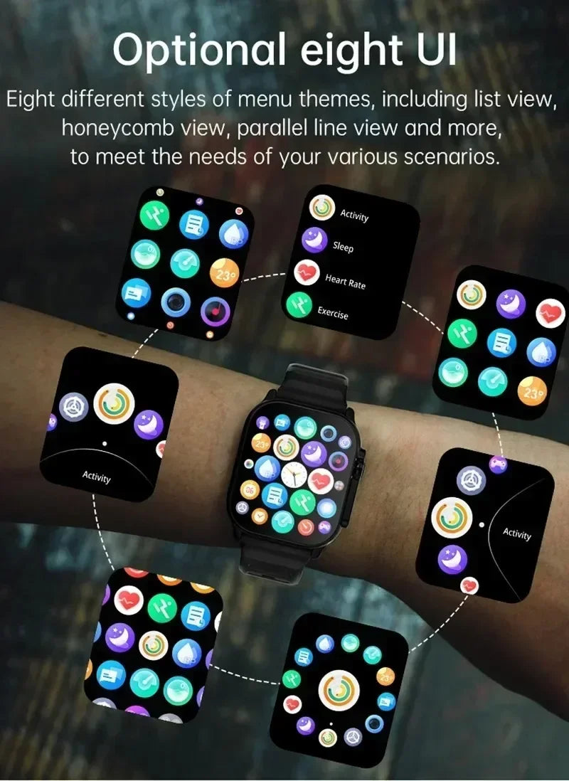 Smartwatch T900 U2 for Men and Women, Bluetooth Call, Wireless